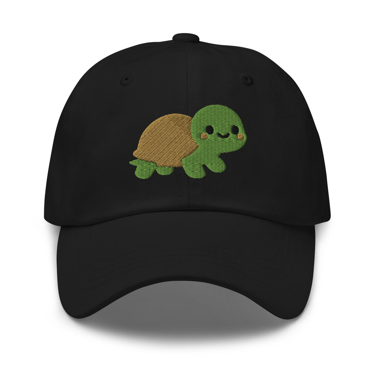 Bubbles the Turtle Dad Hat – Black – front