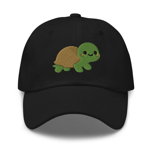Bubbles the Turtle Dad Hat – Black – front