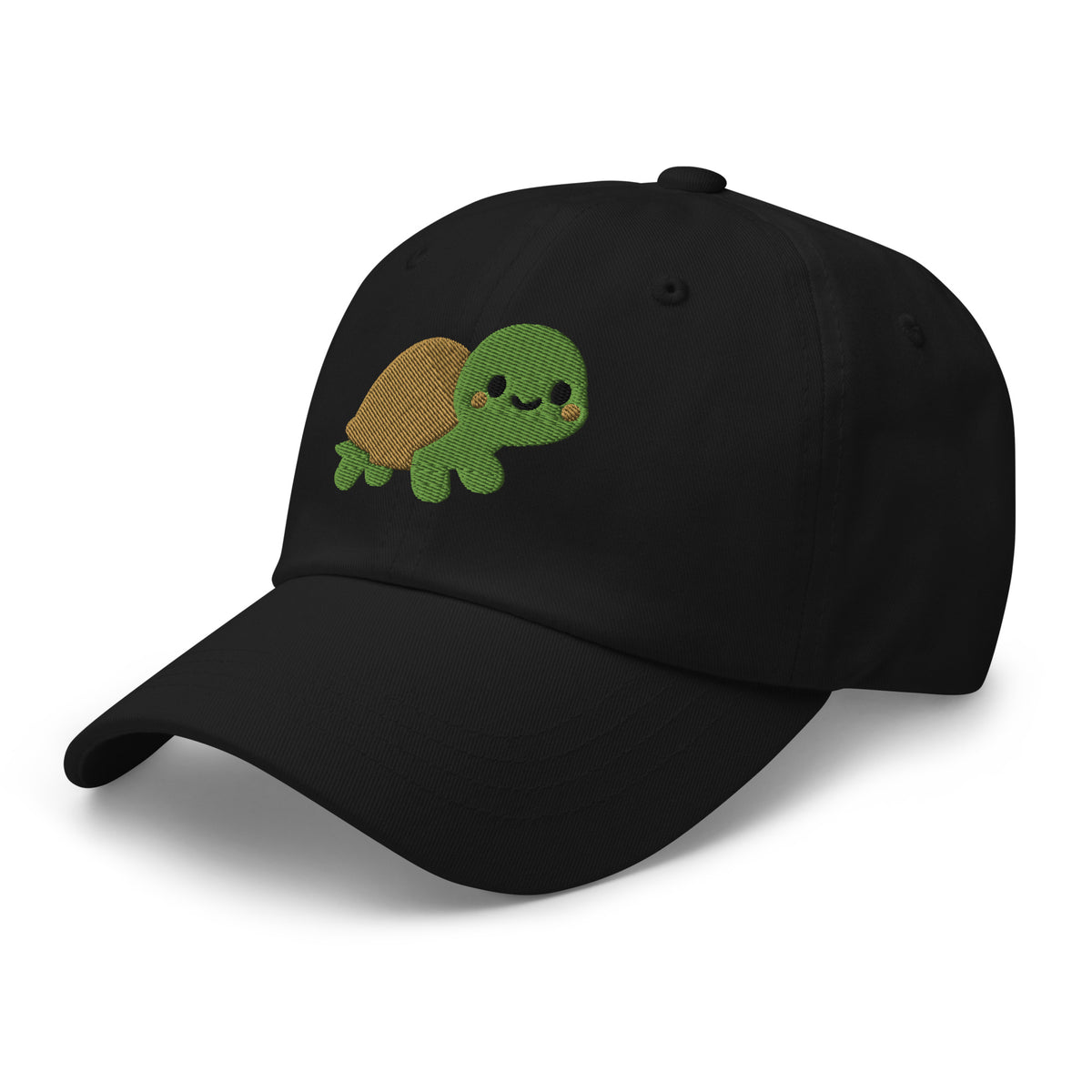 Bubbles the Turtle Dad Hat – Black – left front