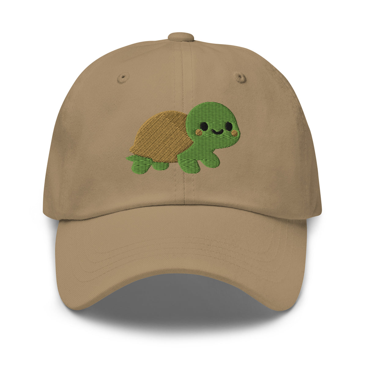 Bubbles the Turtle Dad Hat – Khaki – front