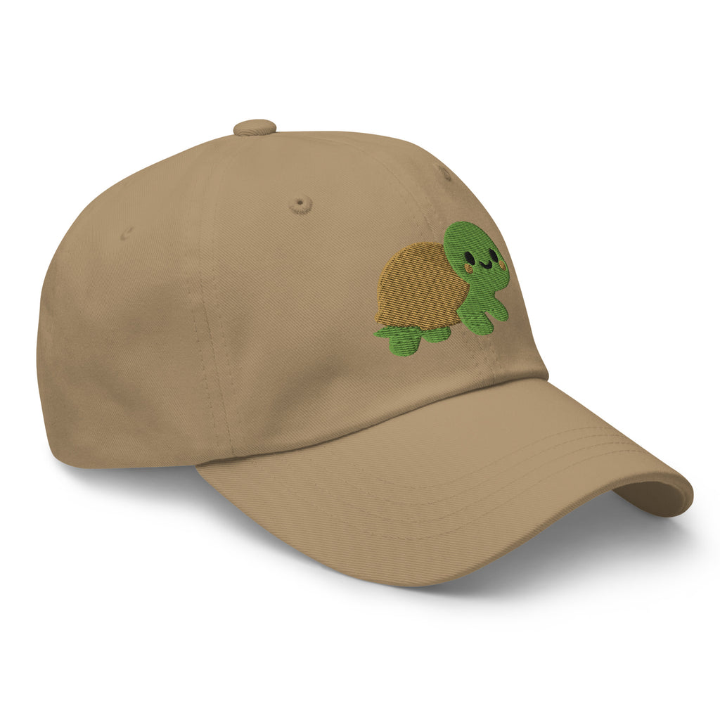 Bubbles the Turtle Dad Hat – Khaki – right front