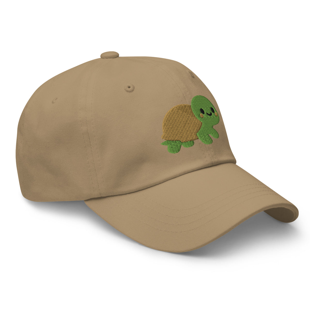 Bubbles the Turtle Dad Hat – Khaki – right front