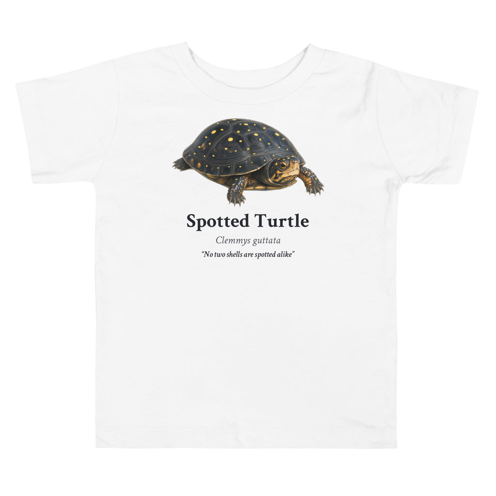Spotted Turtle Toddler Tee – White – front