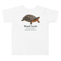 Wood Turtle Toddler Tee – White – front
