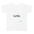 Turtle. Toddler Tee – White – front