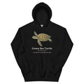 Green Sea Turtle Hoodie – Black – front