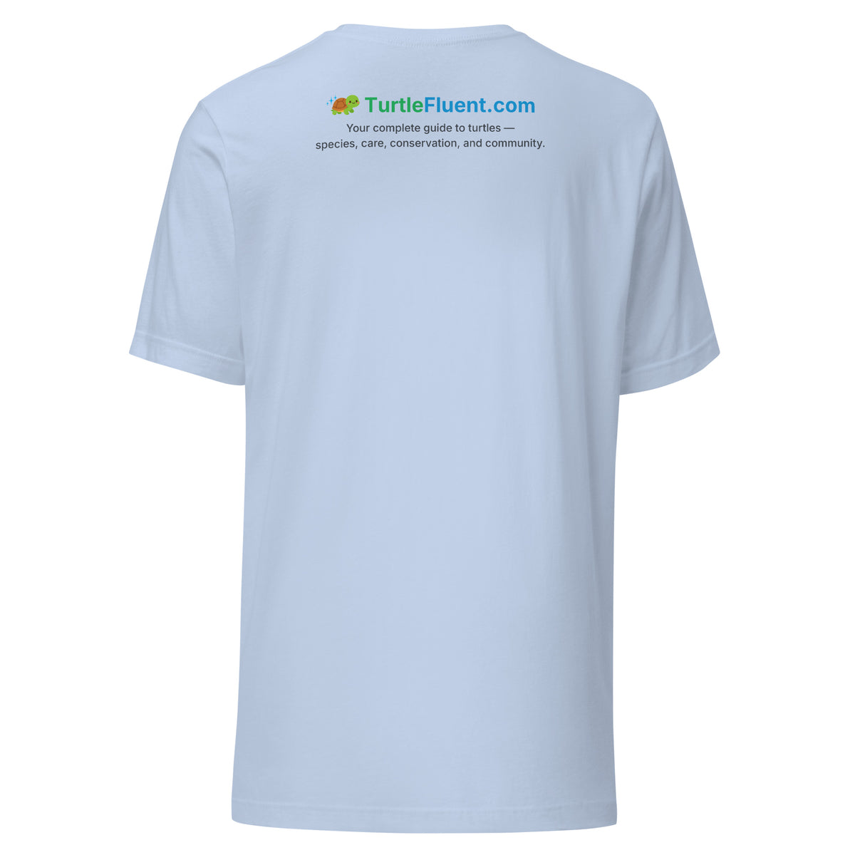 Bubbles PhD Tee – Baby Blue – back