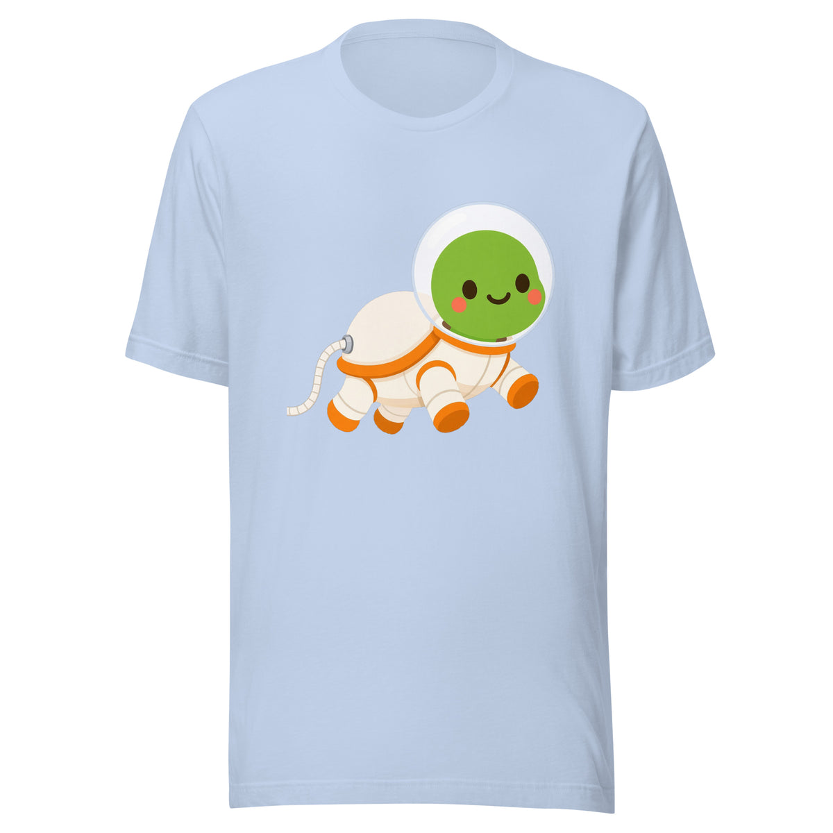 Astronaut Bubbles Tee – Baby Blue – front
