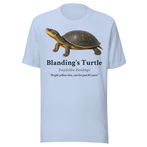 Blanding's Turtle Tee – Baby Blue – front