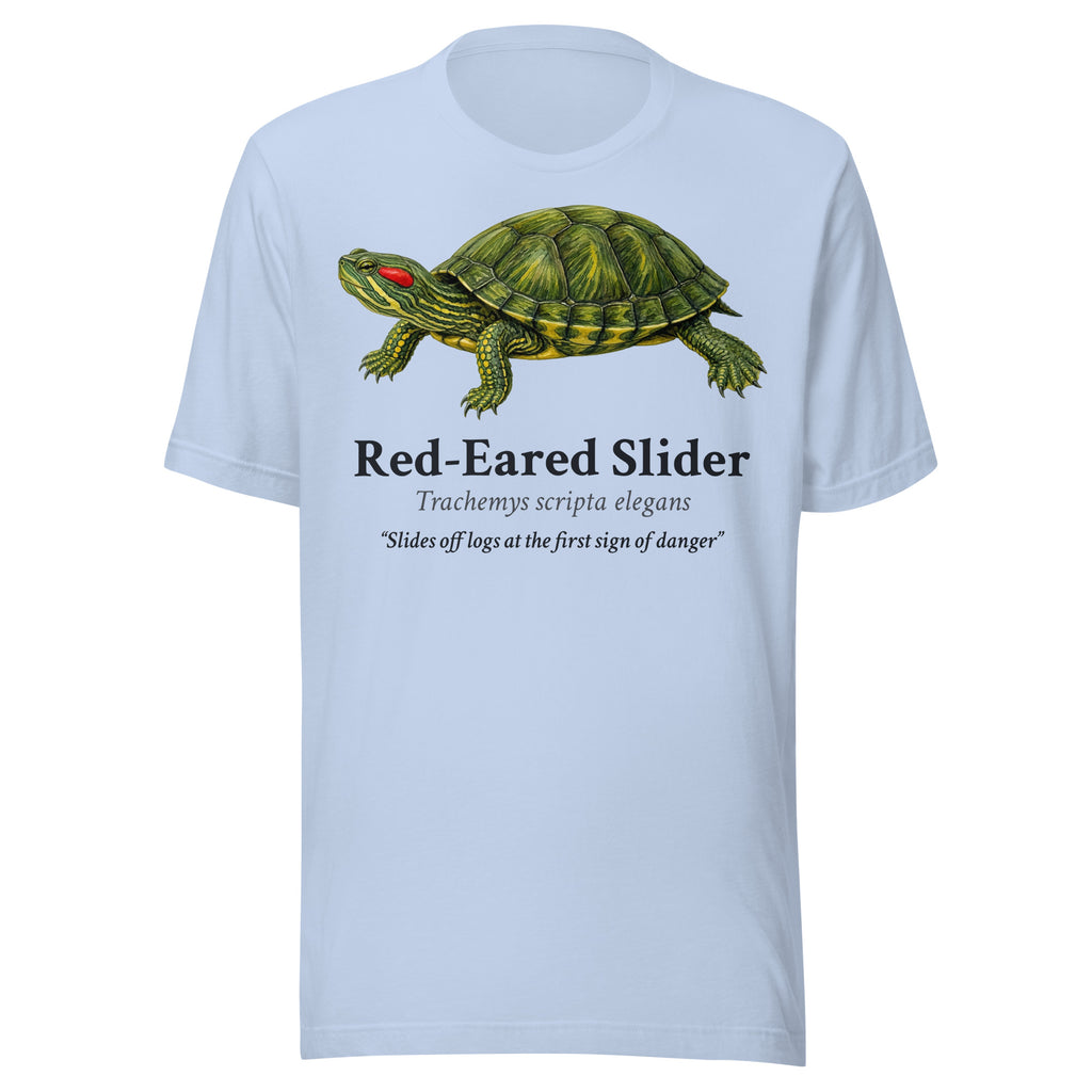 Red-Eared Slider Tee – Baby Blue – front