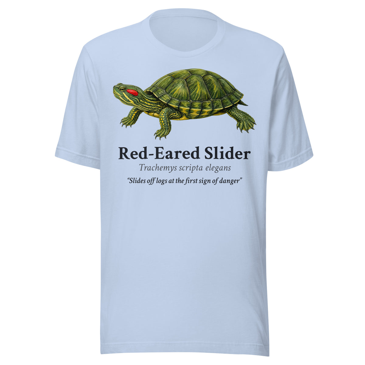 Red-Eared Slider Tee – Baby Blue – front