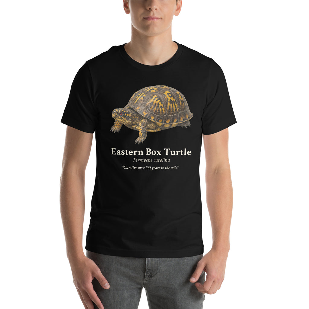 Eastern Box Turtle Tee – Black – front