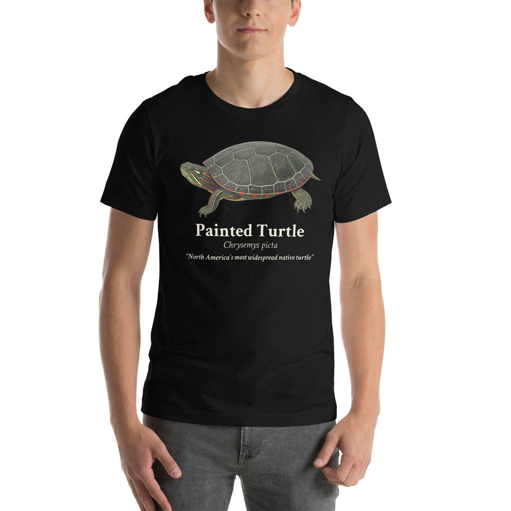 Painted Turtle Tee – Black – front