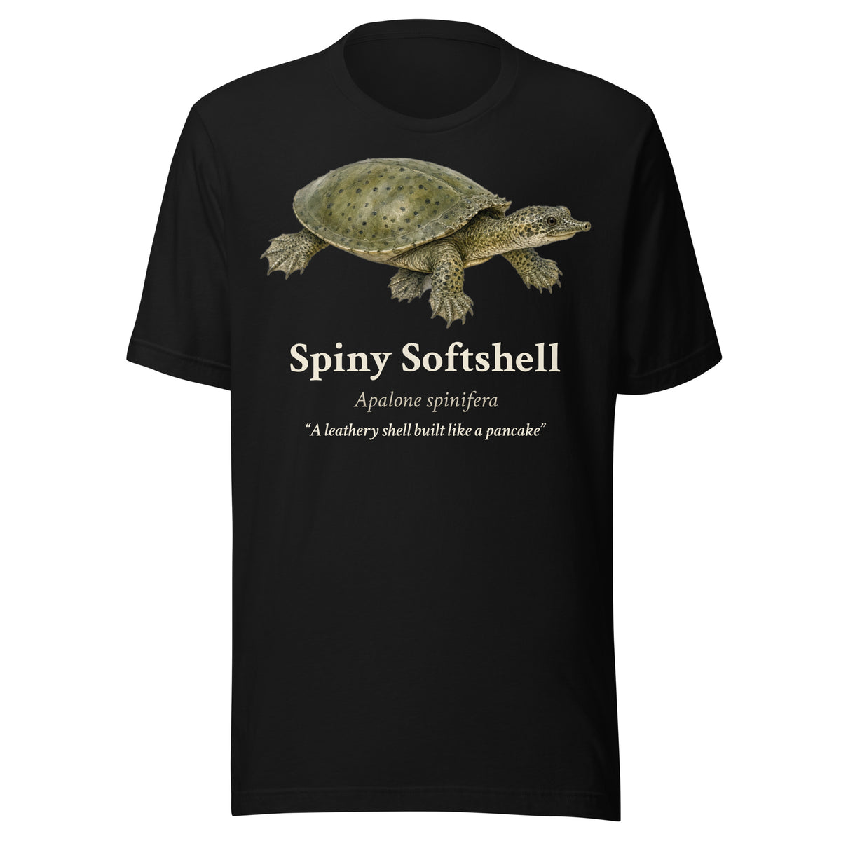 Spiny Softshell Tee – Black – front
