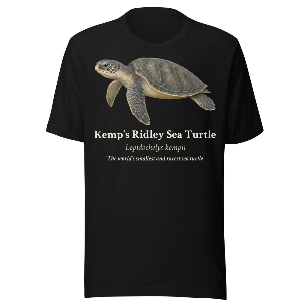 Kemp's Ridley Sea Turtle Tee – Black – front