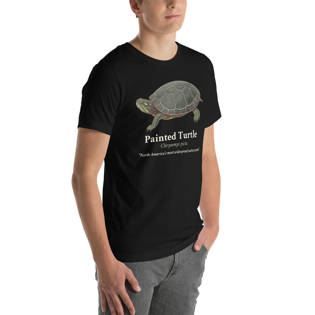 Painted Turtle Tee – Black – right front
