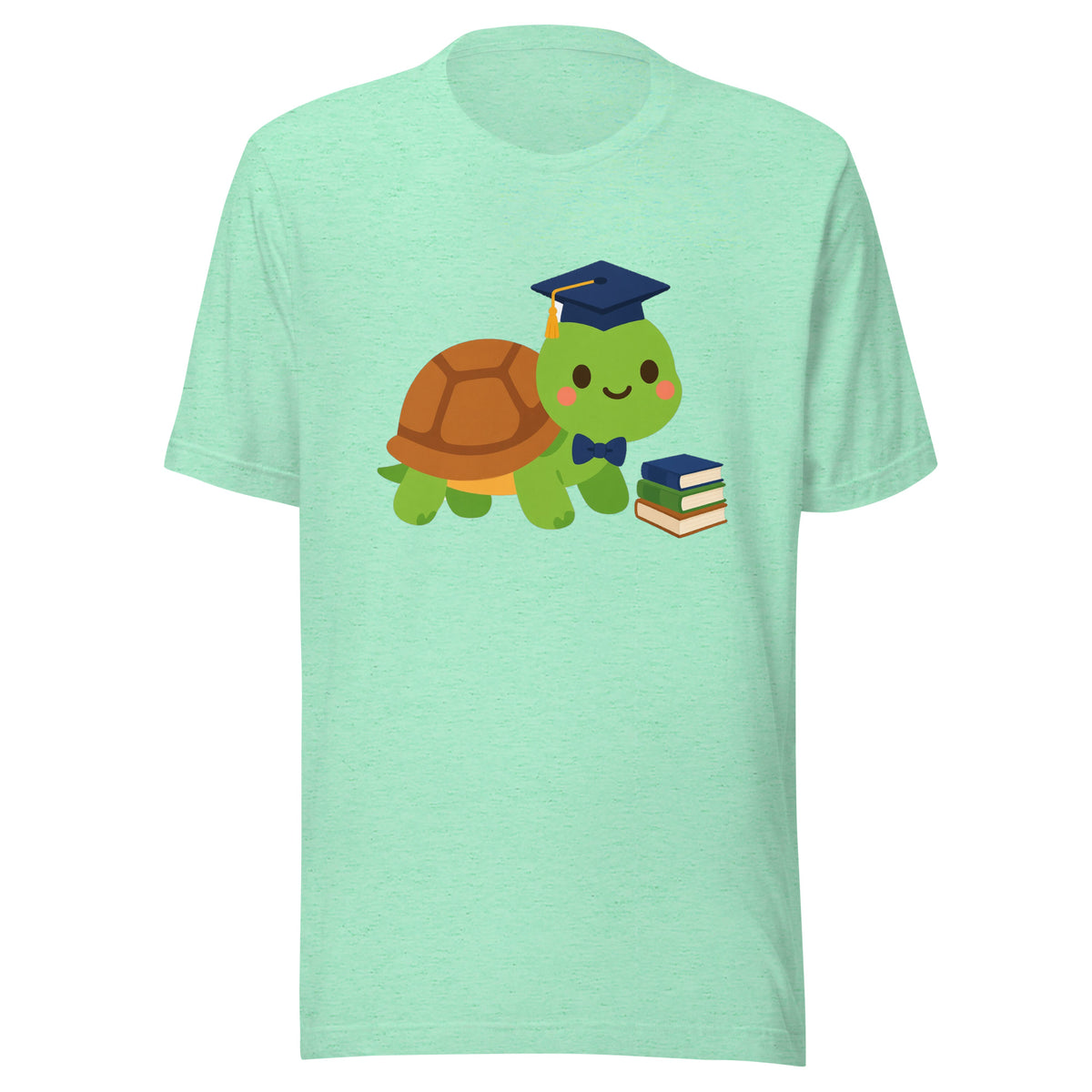 Professor Bubbles Tee – Heather Mint – front