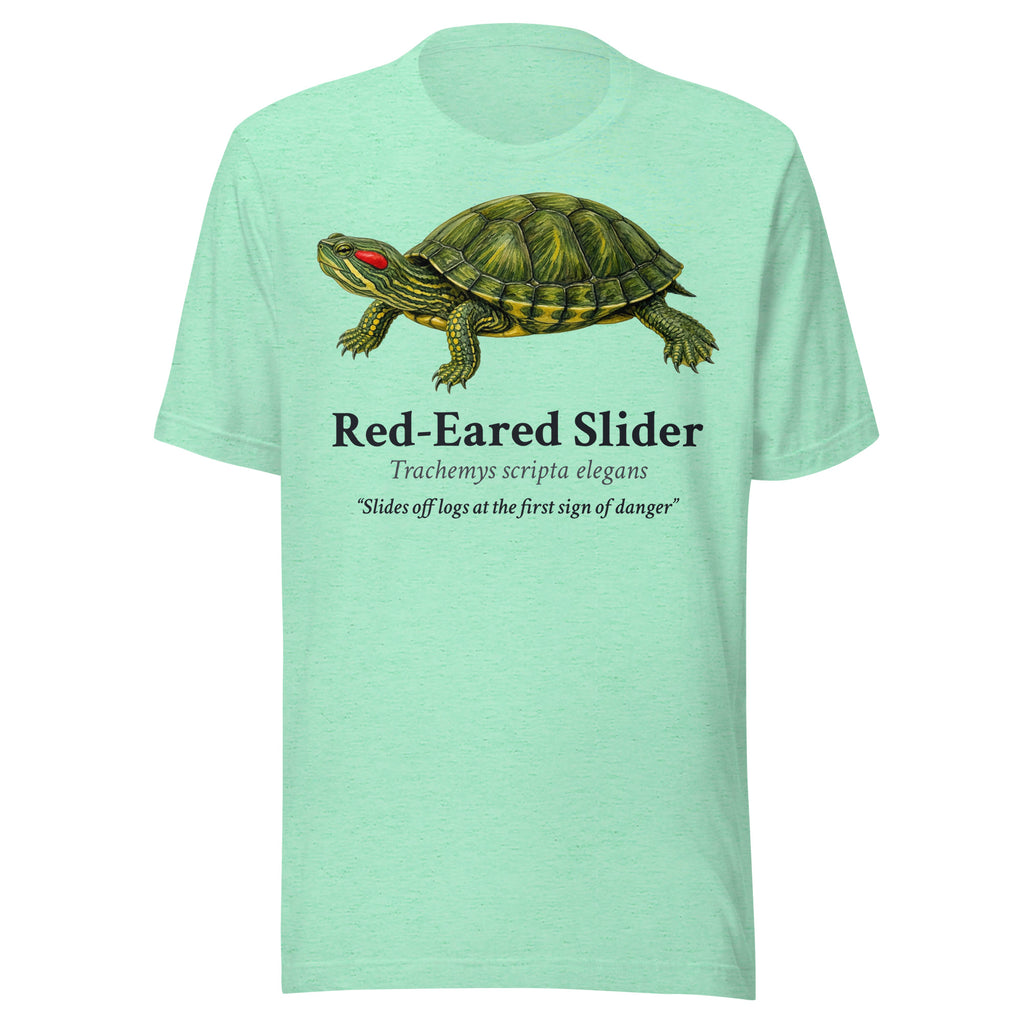 Red-Eared Slider Tee – Heather Mint – front