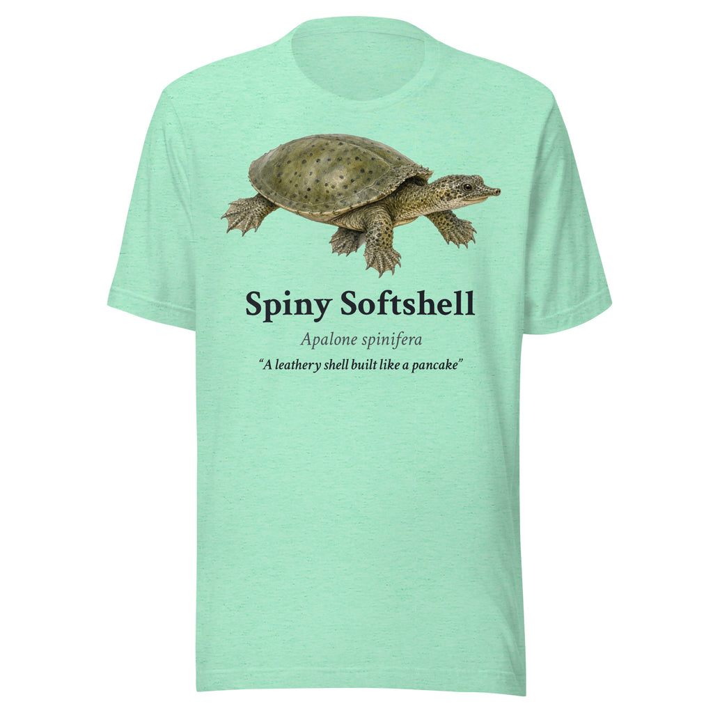 Spiny Softshell Tee – Heather Mint – front