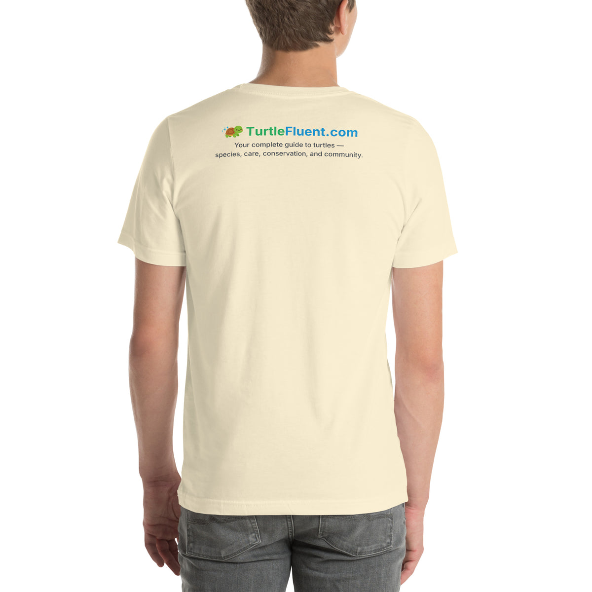 Painted Turtle Tee – Natural – back
