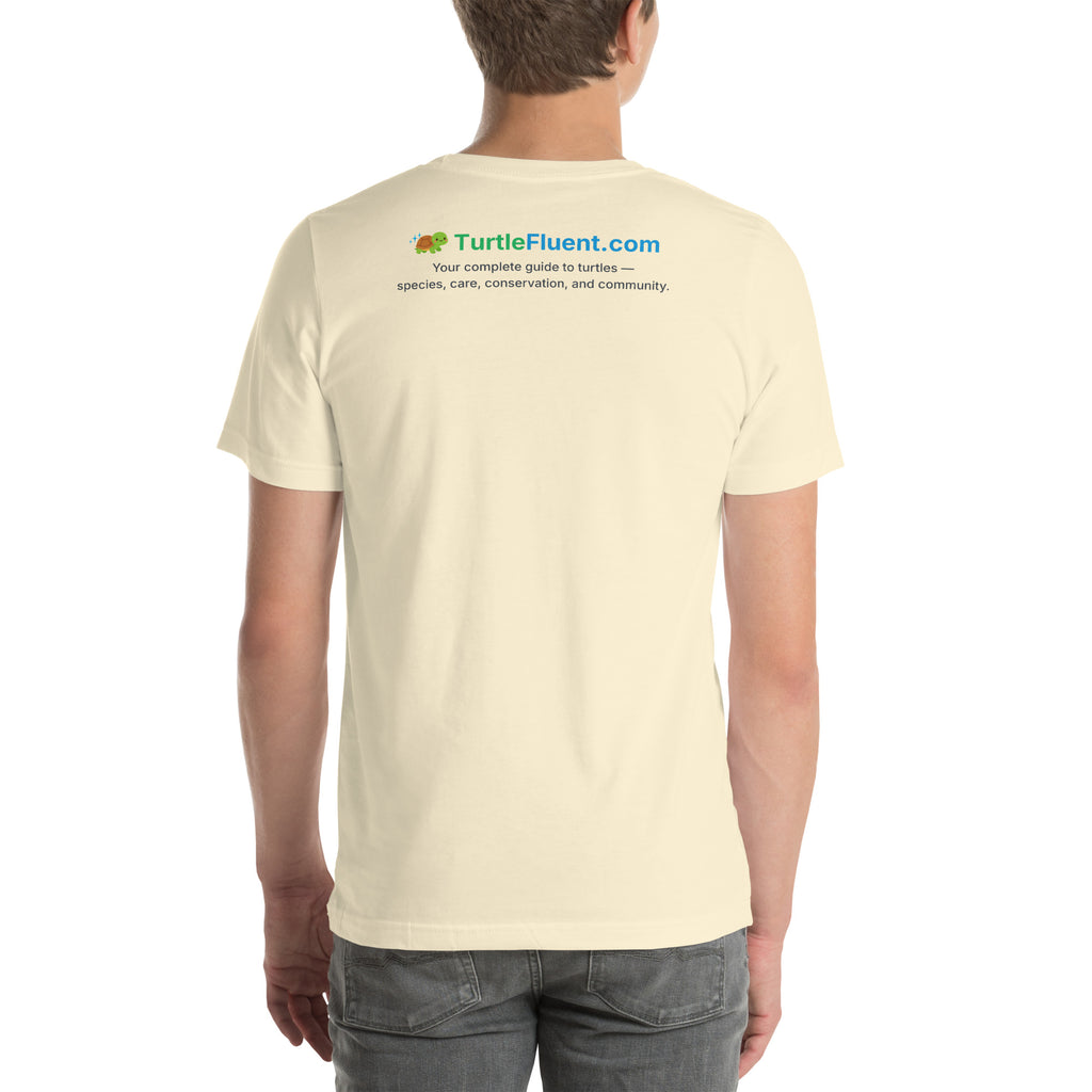 Turtles Come in All Sizes Tee – Natural – back