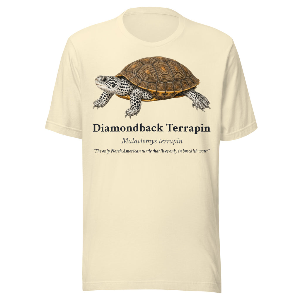 Diamondback Terrapin Tee – Natural – front