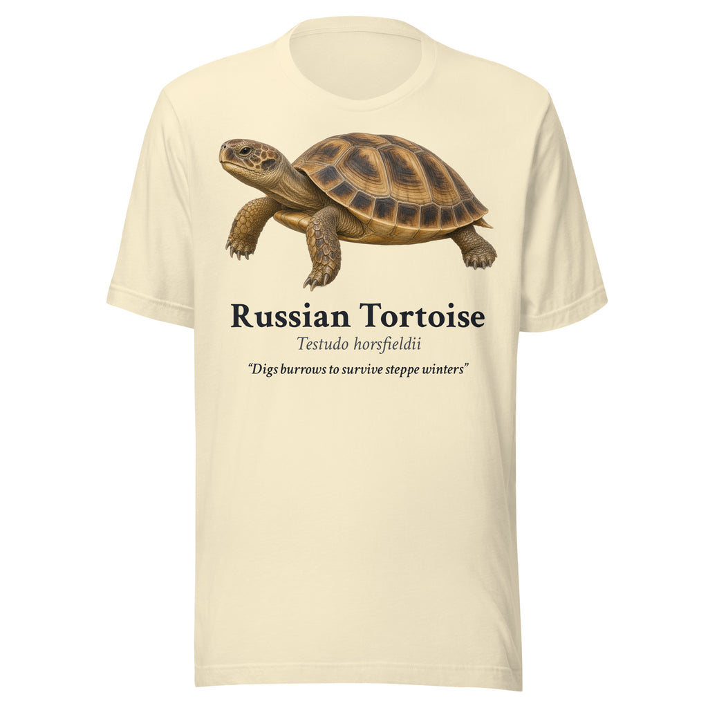 Russian Tortoise Tee – Natural – front