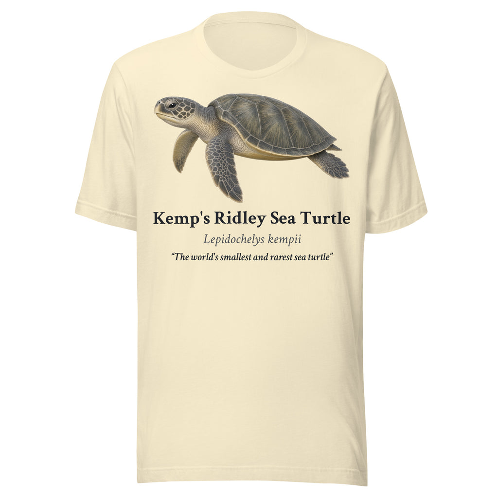 Kemp's Ridley Sea Turtle Tee – Natural – front