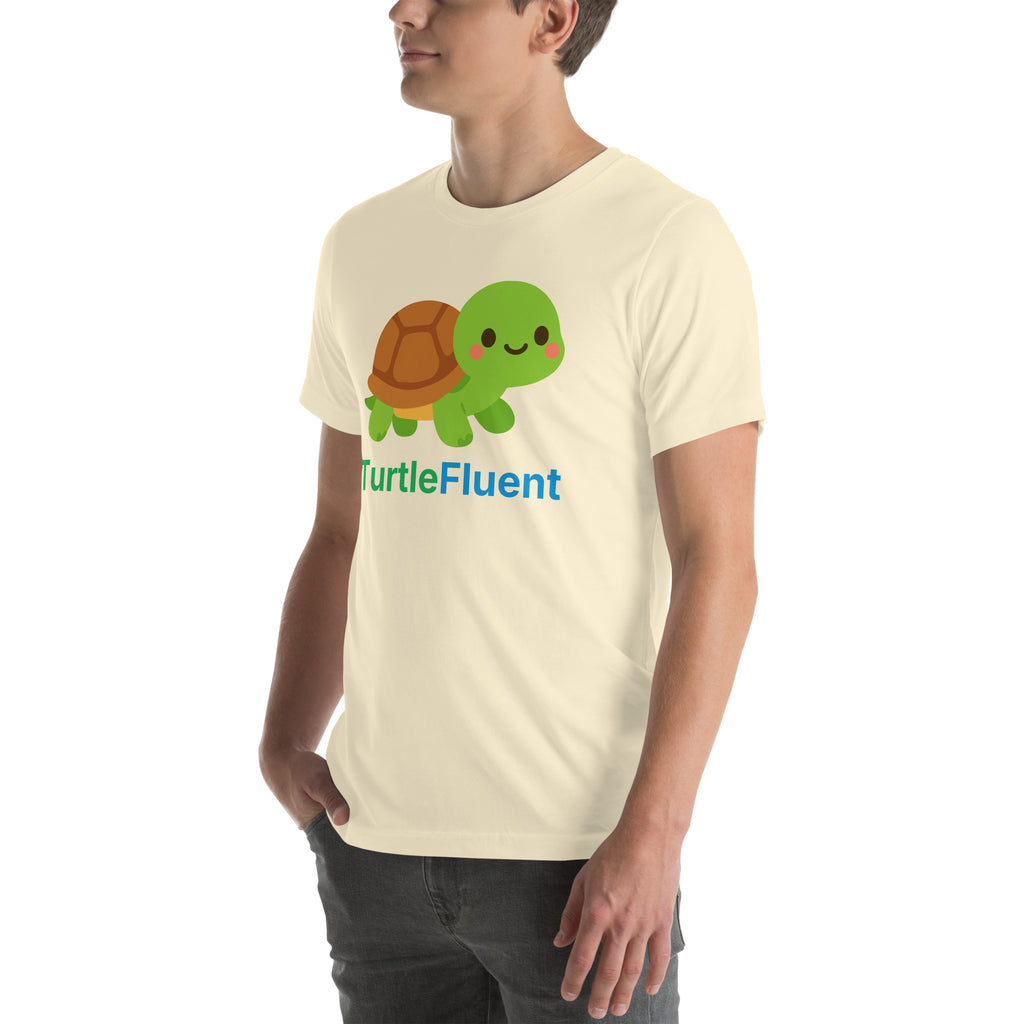 Bubbles the Turtle Tee – Natural – left front