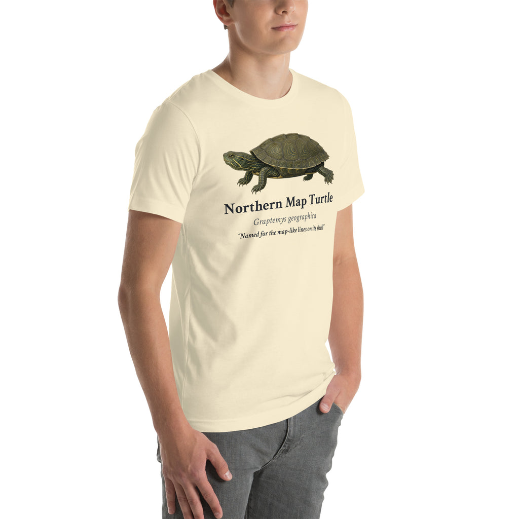 Northern Map Turtle Tee – Natural – right front