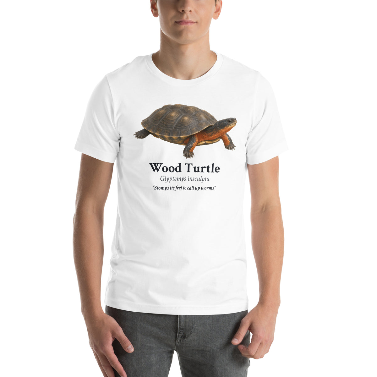 Wood Turtle Tee – White – front