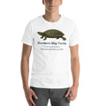 Northern Map Turtle Tee – White – front