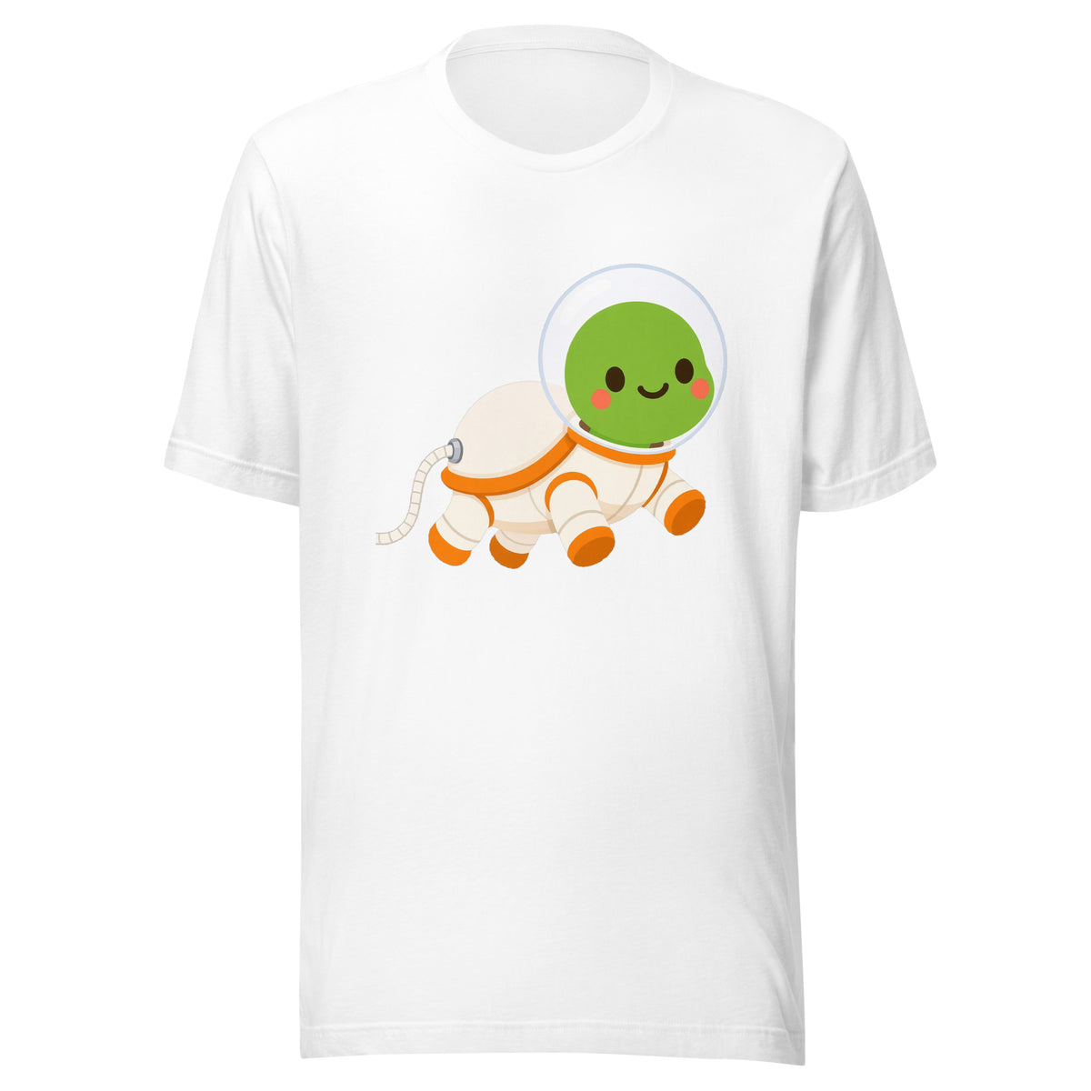 Astronaut Bubbles Tee – White – front