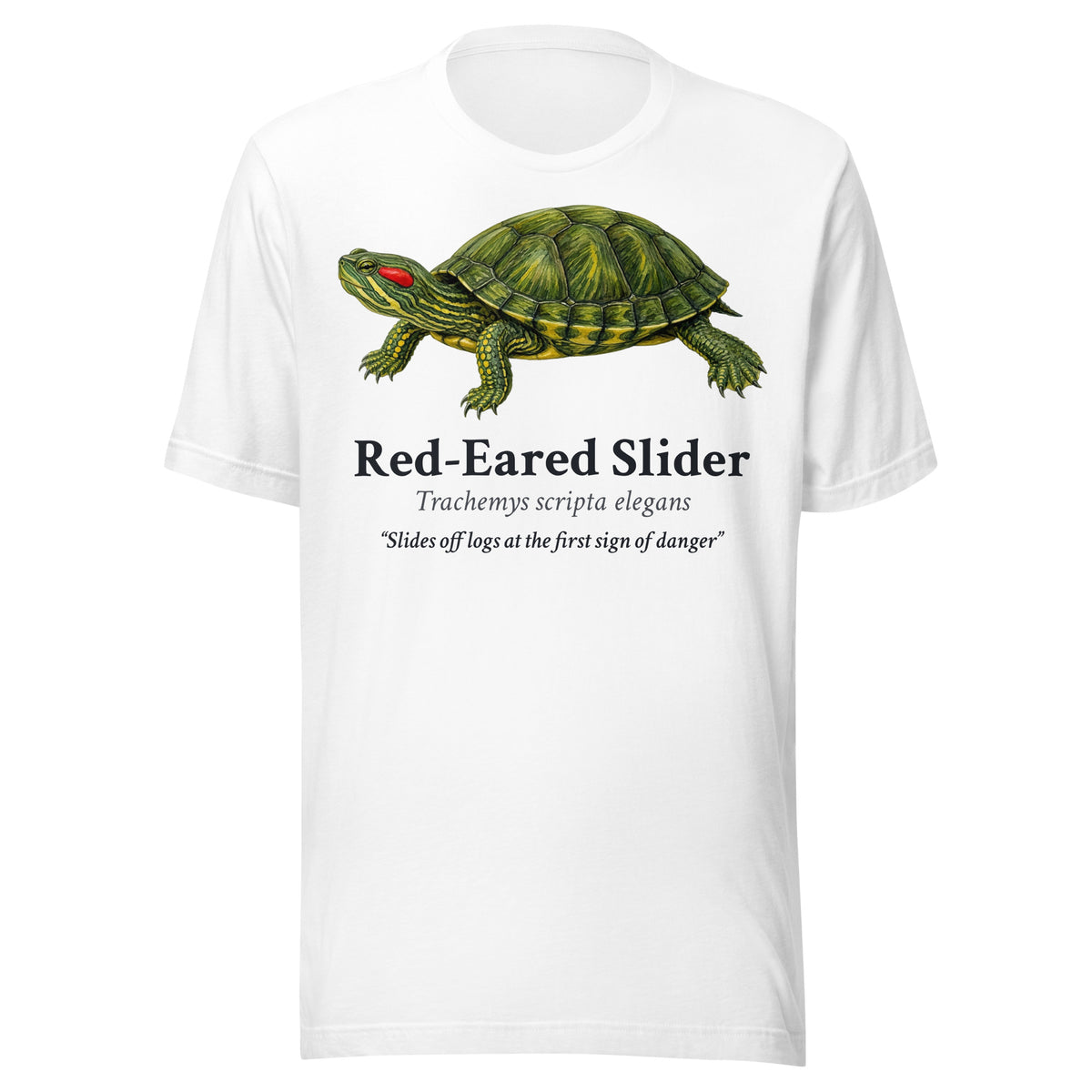 Red-Eared Slider Tee – White – front