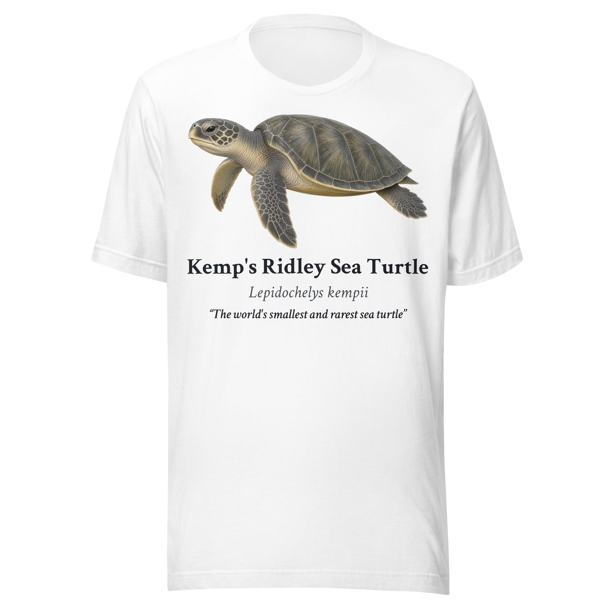 Kemp's Ridley Sea Turtle Tee – White – front