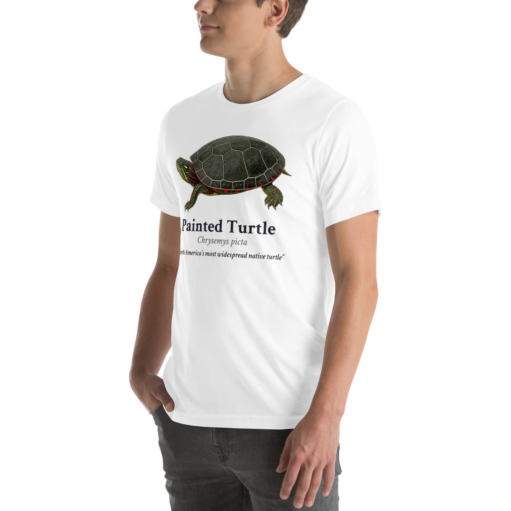 Painted Turtle Tee – White – left front