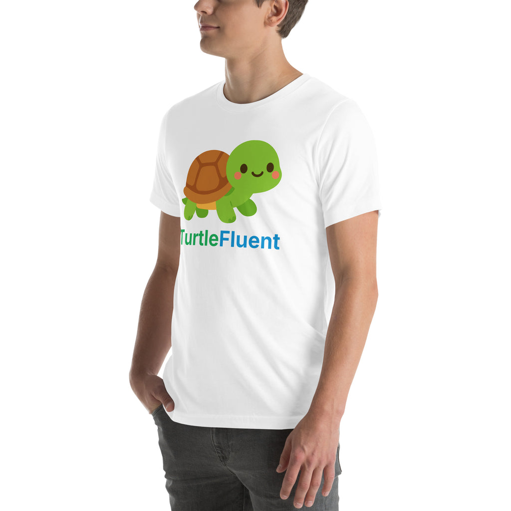 Bubbles the Turtle Tee – White – left front