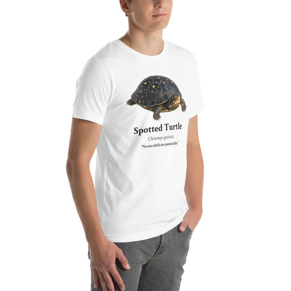 Spotted Turtle Tee – White – right front