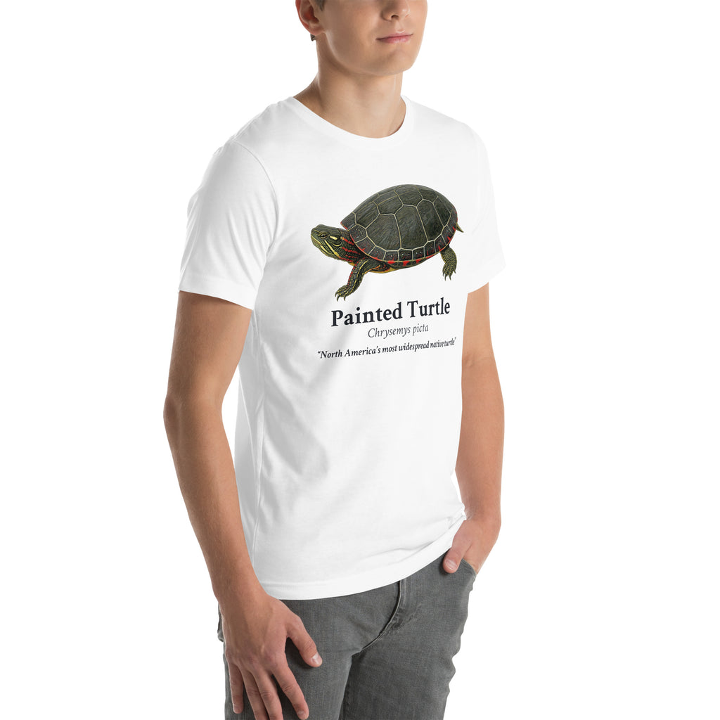 Painted Turtle Tee – White – right front