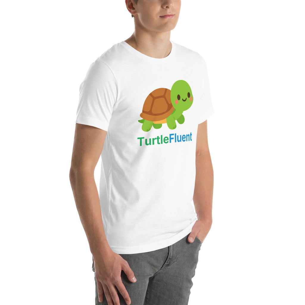 Bubbles the Turtle Tee – White – right front