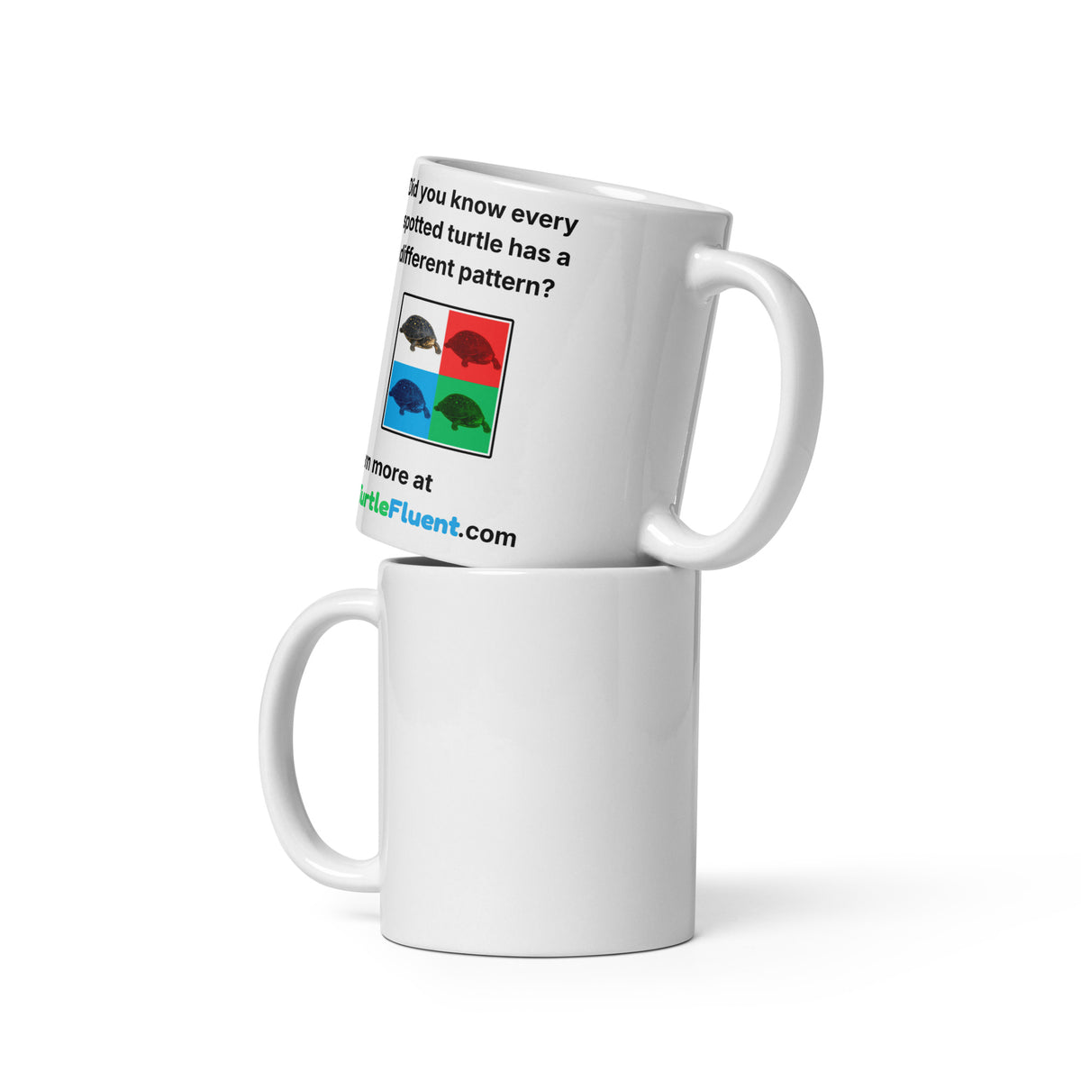 Spotted Turtle Pattern Mug – 11 oz – front