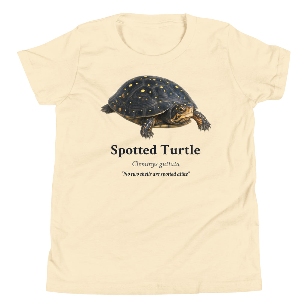 Spotted Turtle Kids Tee – Natural – front