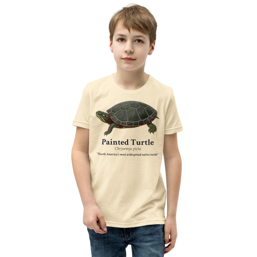 Painted Turtle Kids Tee – Natural – front
