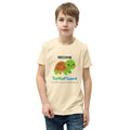 Become TurtleFluent Kids Tee – Natural – front