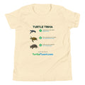 Turtle Trivia Kids Tee – Natural – front