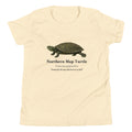 Northern Map Turtle Kids Tee – Natural – front