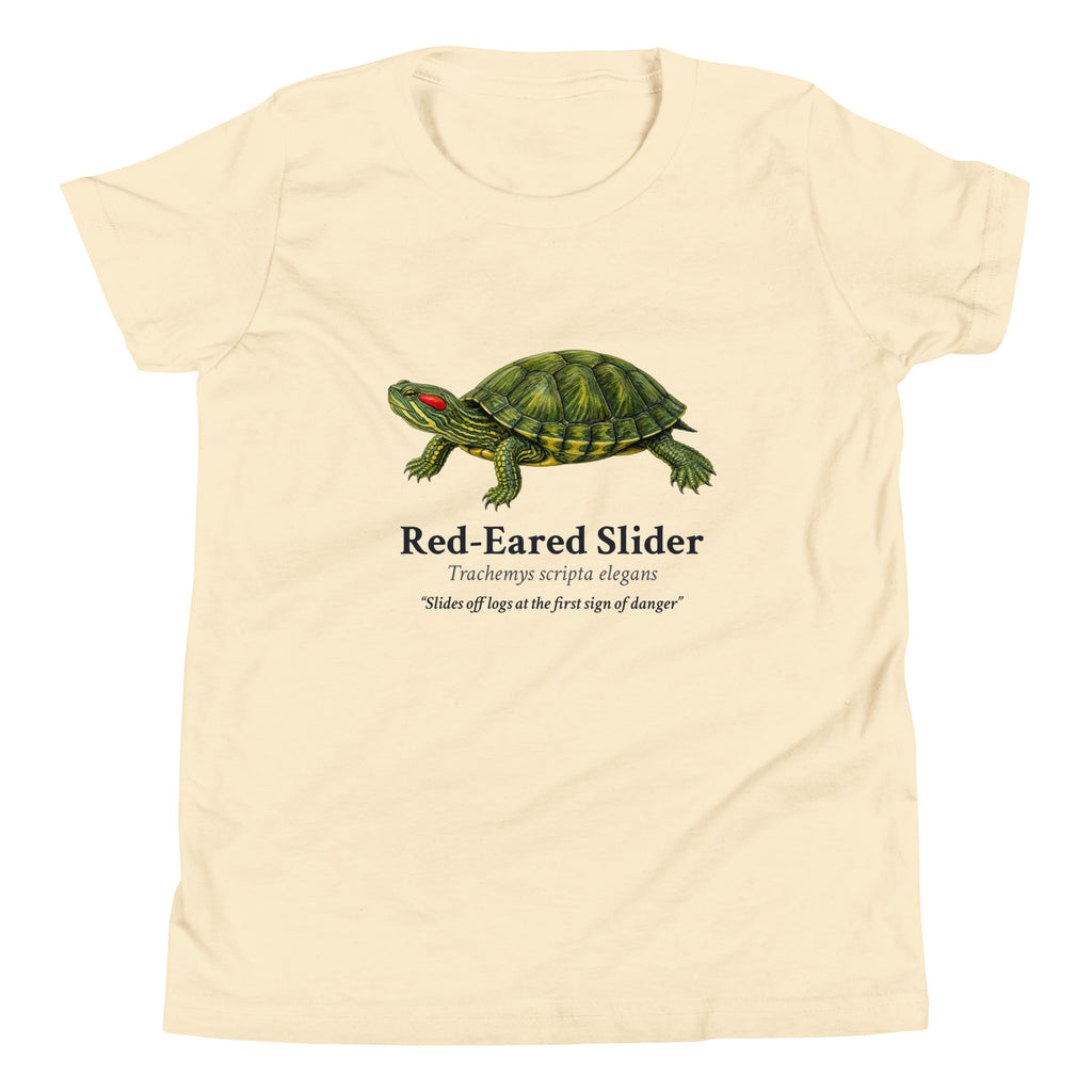 Red-Eared Slider Kids Tee – Natural – front
