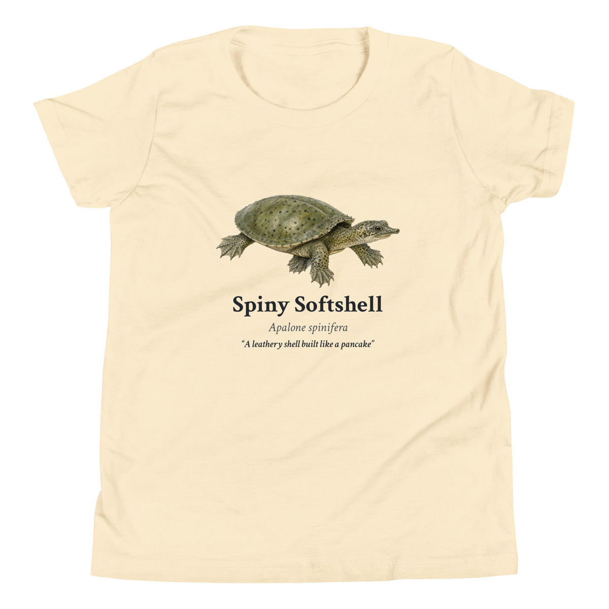 Spiny Softshell Kids Tee – Natural – front