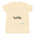 Turtle. Kids Tee – Natural – front