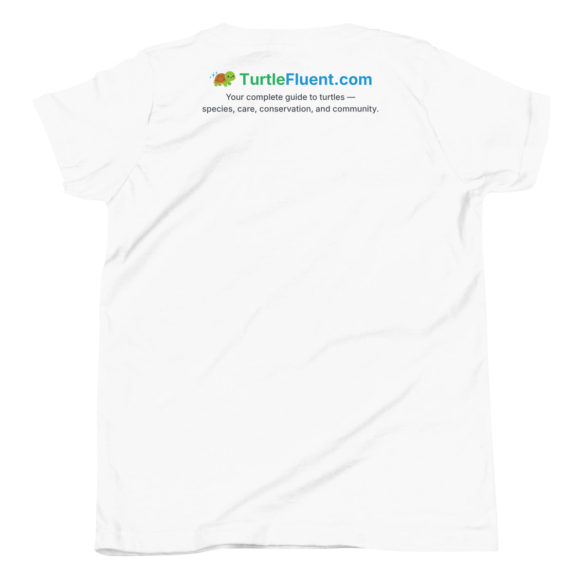 Turtle. Kids Tee – White – back